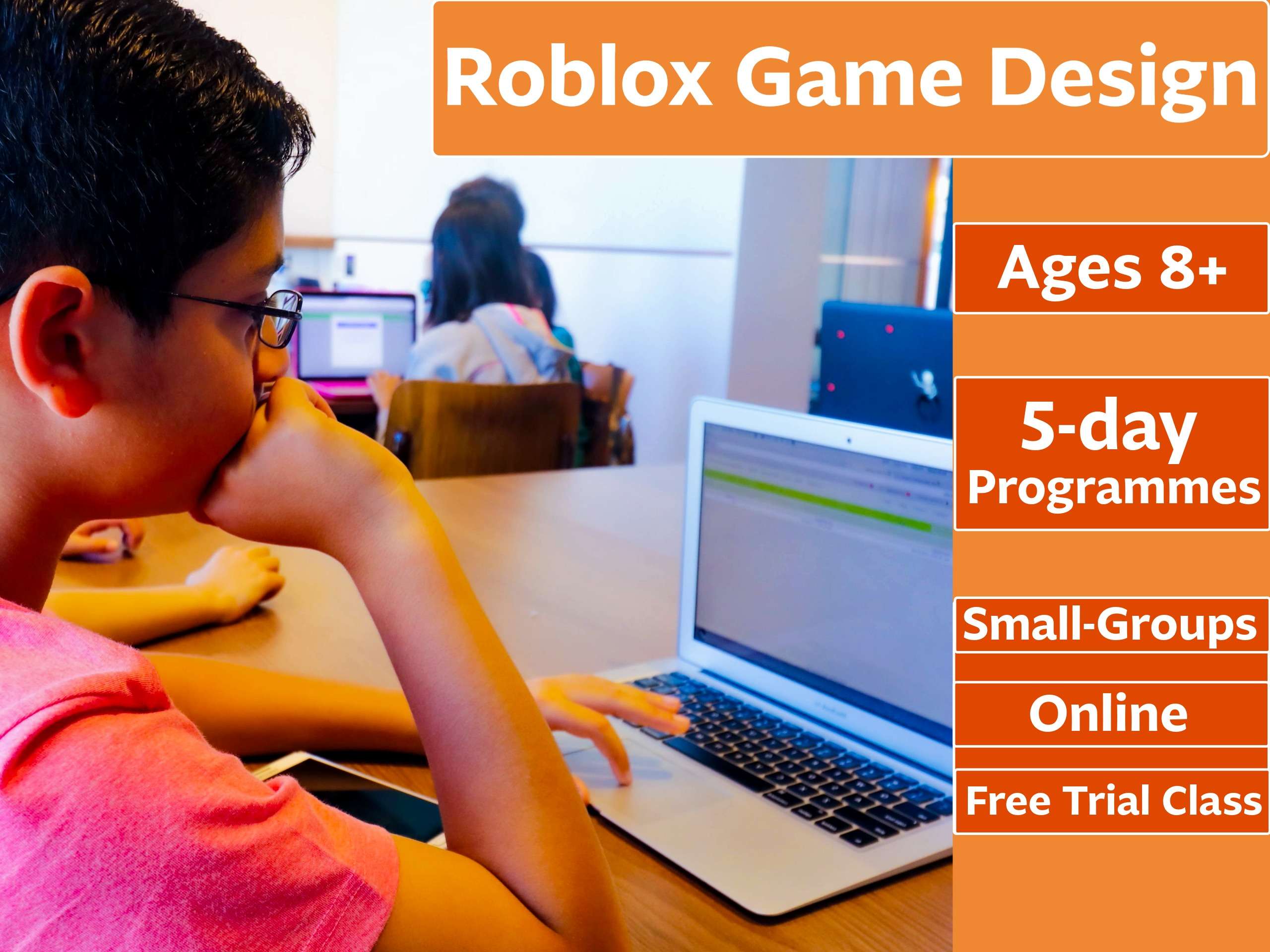 A Student is building Roblox Game in a Tiny Code group online summer camp 2026